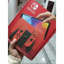 Nintendo Switch Oled Red Mario, Magia, 128gb Llena De Juegos