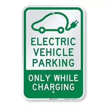  Sólo Estacionamiento Del Vehículo Eléctrico Smartsign Sign