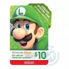 Nintendo Eshop Gift Card $10 | Tarjeta Regalo | Envío Rápido