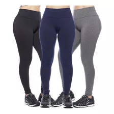 Kit 6 Legging Tamanho Grande Não Transparente Plus Size