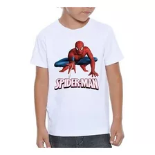 Camiseta Infantil Homem Aranha Spiderman Filme Herói #01