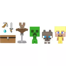 Minecraft Muñecos Mini Exploradores Steve, Creeper Y Más! 