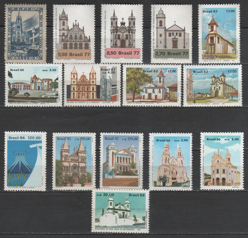 Igrejas - Coleção De Selos Novos Brasileiros  - 7120