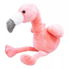 Flamingo Rosa De Pelúcia Presente Fofinho Fofo 29 Cm