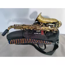 Saxofone Soprano Sib Curvo Waldman - Envelhecido - Revisado