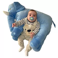 Almofada Elefante Pelúcia 62cm Para Bebê Dormir