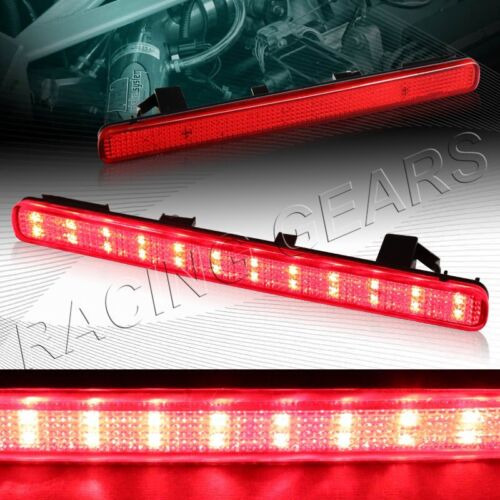 Fit 2009-2014 Acura Tsx Red Lens 48-led Rear Bumper Refl Mmi Foto 5