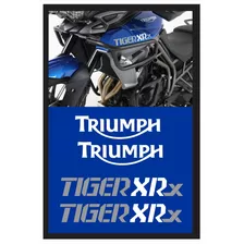 Kit Adesivo Compatível Triumph Tiger Xrx Azul