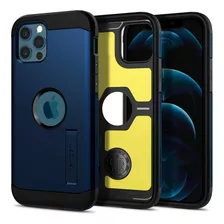 Funda Spigen Tough Armor Para iPhone 12/12 Pro Azul