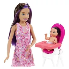Barbie Skipper Morena Baby Sitters Aniversario Grp40 Mattel