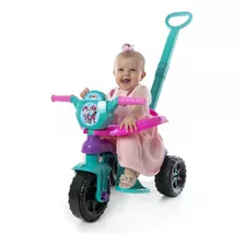 Motoca Triciclo Infantil Velotrol Baby Menina Haste E Alça