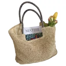 Bolsa Bag De Praia Grande Feminina Palha Natural Fibra