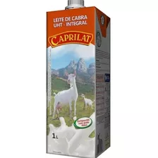 Leite De Cabra Uht Integral Caprilat 1 Litro - Kit Com 2