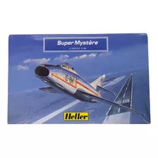 Avión Súper Mystere Para Armar Maqueta Antiguo Heller 1/100