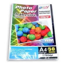 Papel Adhesivo Fotografico Kodak Brillo Premium 135grs A4