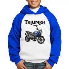 Moletom Infantil Moto Triumph Tiger 800 Xrx 2019