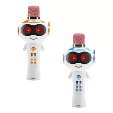 Microfone Boneco Infantil Karaoke Bluetooth Com Led 