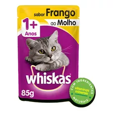Whiskas Sache Gato Adulto Frango Molho 85g