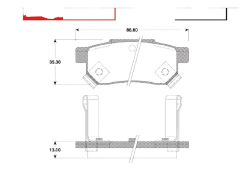 Balatas Traseras Acura Integra 90-91 Trw Foto 2