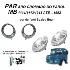 Par Aro Tremendao + Farol Sealed Beam Caminhão Mb 1113 Vw 