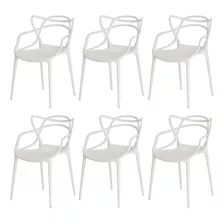 Kit 6 Cadeiras Allegra Cozinha C/ Inmetro Várias Cores