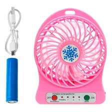 Ventilador A Pila Recargable D 7v Silencioso Hogar Verano