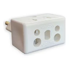 Kit 200 Adaptador Bob Esponja Tomada Pino Fino 10a/20a 3p