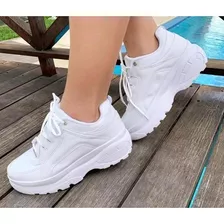 Tênis Feminino Plataforma Sneaker Influencers Tik Tok