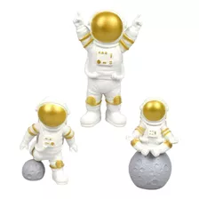 Kit 3 Astronautas Bonecos Compatível