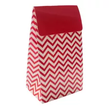 Cajita Sorpresa Chevron X 12 Rojo