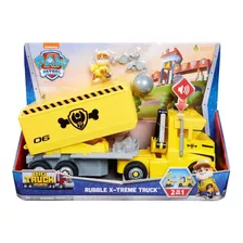 Paw Patrol Camión Big Truck Pups Rubble Con Luz Y Sonido Color Camión 2 En 1 Rubble