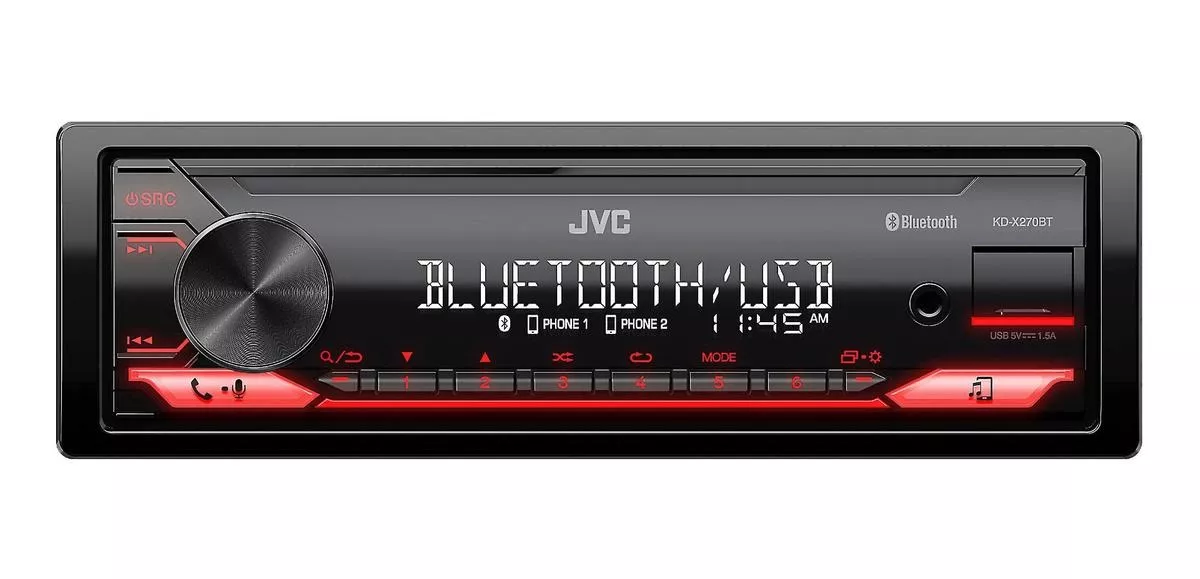 Autoestéreo Para Auto Jvc Kd-x270bt Con Usb Y Bluetooth