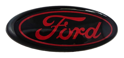 Emblema Parrilla Ford 14cm Negro Rojo Varios Modelos Foto 2