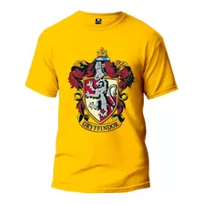 Camiseta Algodão Gryffindor Hogwarts Grifinória Masculino