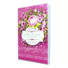 Bíblia Só Harpa Cristã Pentecostal Brochura Letra Hipergigante - Floral Pink Hinário