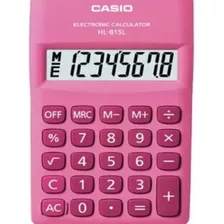 Calculadora De Bolso 8 Dígitos Casio Hl-815l Rosa