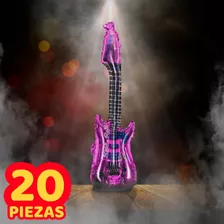 20 Globo Guitarra Celofán Inflable Fiesta Xv Años Batucada