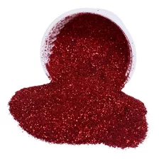 Glitter Purpurina Pó Brilho - Decoração - Preto - 250g Cor Vermelho