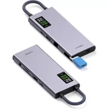 Hub Usb C Hagibis Con Pantalla Lcd Adaptador Multipuerto De 