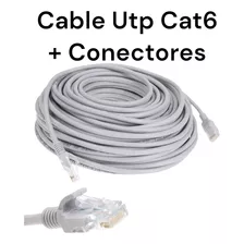 Rollo De Cable Utp Cat6 De 100 Metros Con Conectores 