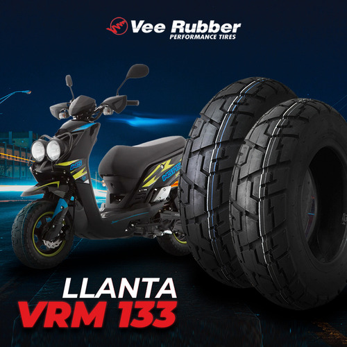 Llanta Vee Rubber 130/90-10 61j Vrm133 D/p Scooter Tubeless Foto 5