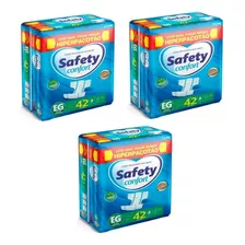 Fraldas Geriátricas Safety Confort Eg Kit Com 03 Pacotes.