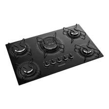 Fogão Cooktop Gás Itatiaia Ng 5 Bocas Tripla Chama Preto 127v/220v