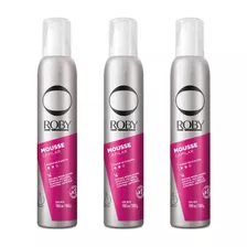 Roby Kit 3u Mousse Capilar Espuma Modeladora 190ml