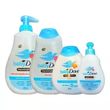  Shampoo 400ml+sabonete 400ml+creme Pentear +hidratante Baby