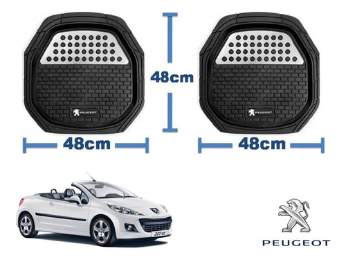 Tapetes 3d Logo Peugeot + Cubre Volante 207 Cc 2008 A 2014 Foto 5