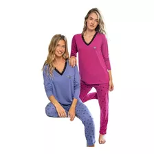 Pijama Invierno Mujer Susurro 3223 Talles Grandes Hasta El 8