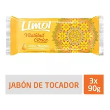 Jabon En Barra Limol Vitalidad Cítrica Aceites Pack X3 Und