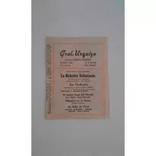 Folleto Antiguo De Cine - La Rebelde Debutante