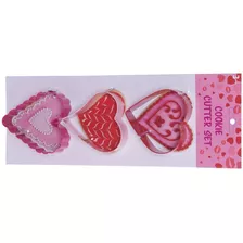 Set 3 Cortadores Galleta Con Forma Corazon